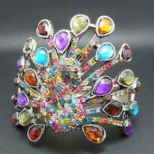 Mariage - Great Quality Take Party Wedding Gorgeous Peacock Bangle Cuff Bracelet BR47