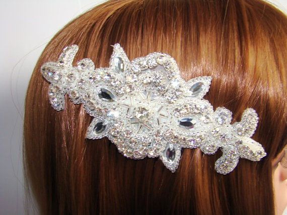 Свадьба - Bridal Hair Comb - Crystal Bridal Hair Comb - Rhinestone Hair Comb Bridal Hair Piece - Bridal Comb Bridal Accessories - ELOISE