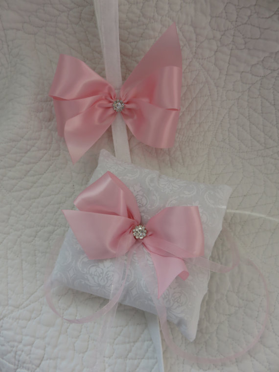Wedding - Wedding Leash and Ring Pillow Custom Made