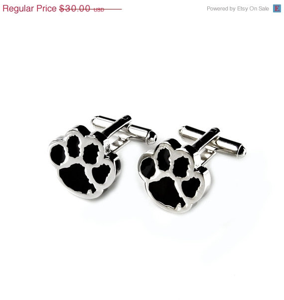 Hochzeit - On Sale & Free Shipping Paws Cufflinks - Groomsmen Gift - Men's Jewelry - Gift Box Included