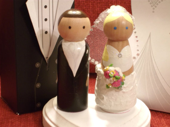 Wedding - Custom Wedding Cake Topper - Fully Customizable---3-D Accents