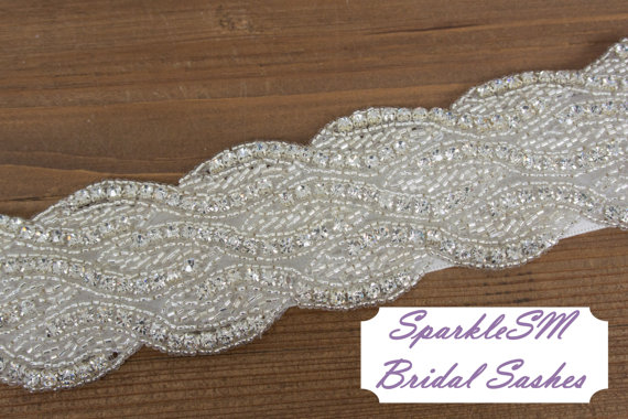 زفاف - Rhinestone Crystal Bridal Belt Sash, Wedding Sash Belt, Bridal Accessories, Crystal Belt Sash Couture Bridal Sash - Rose