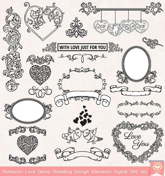 free wedding scrapbook clipart - photo #1