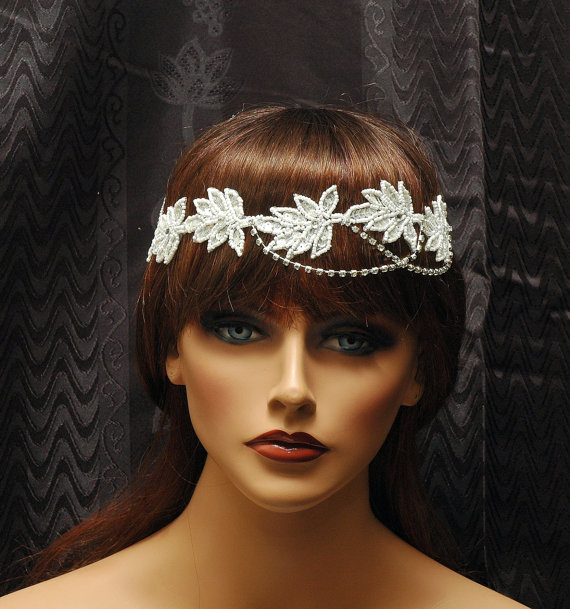 Wedding - Wedding Headpiece, Bridal Rhinestone Headband, Headband, 1920s Headband, Wedding Headband, Bridal Headpiece, Hair Accessories