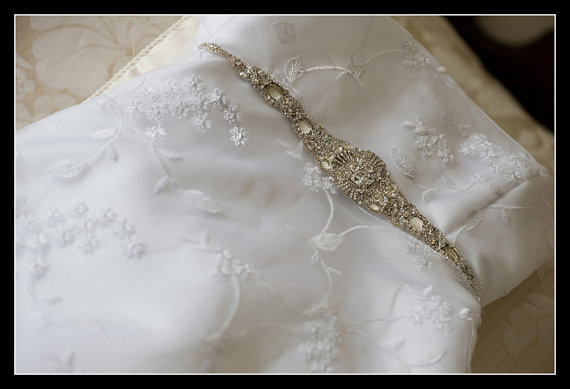 Hochzeit - Wedding Dress Crystal Sashes Belts crystal embellishment beaded