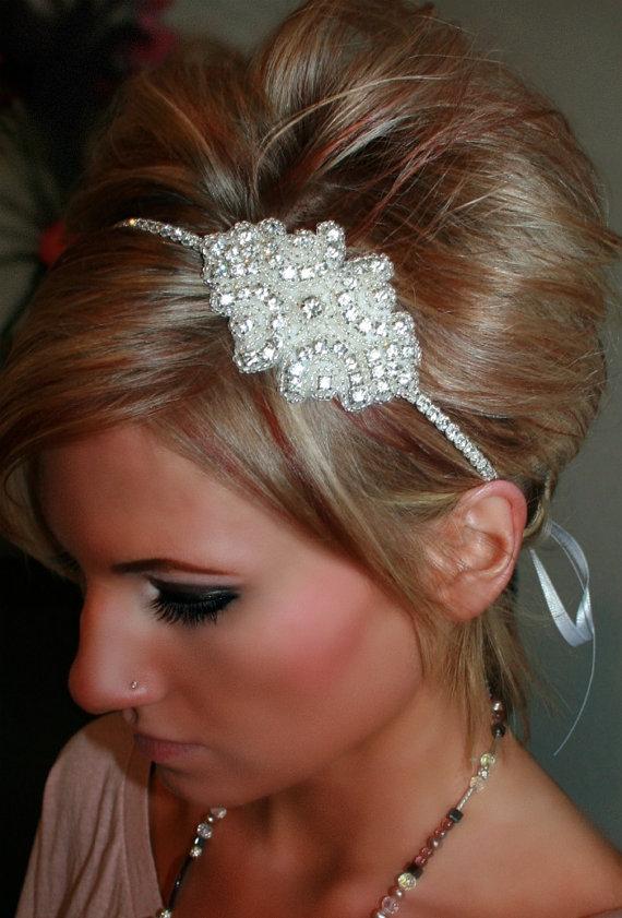 Hochzeit - Bridal Headband, CINDERELLA, Rhinestone Headband, Bridal Headpiece, Wedding Headband, Crystal Headband, Hair Accessory