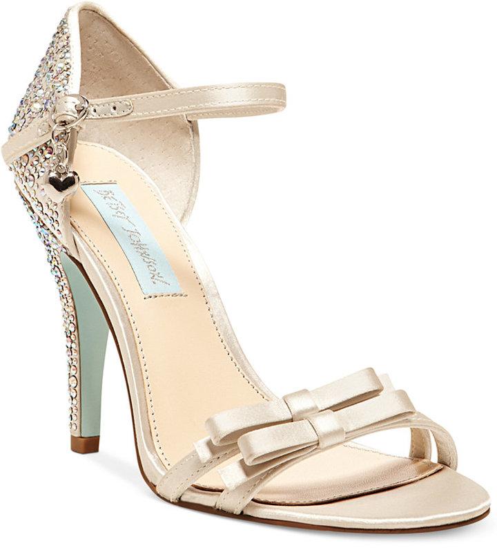 Wedding - Blue by Betsey Johnson Bow Evening Sandals