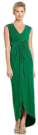Mariage - Tahari by ASL Draped Matte Jersey Gown