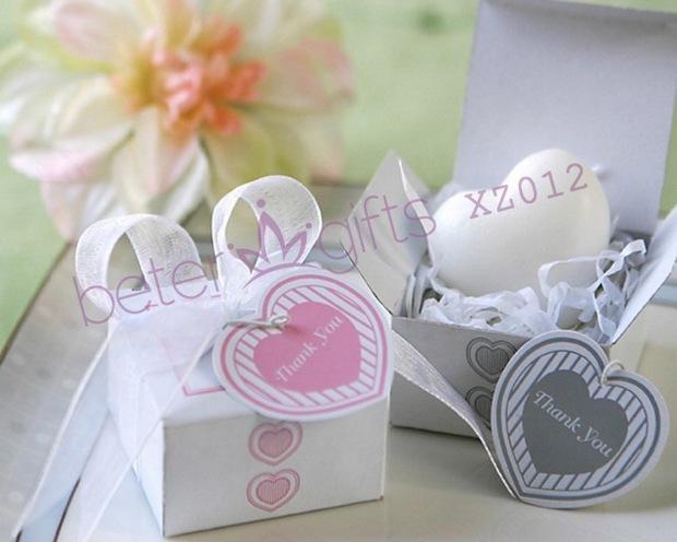 زفاف - BeterGifts XZ012 Gift Box Heart Mini-Soap Pink Box