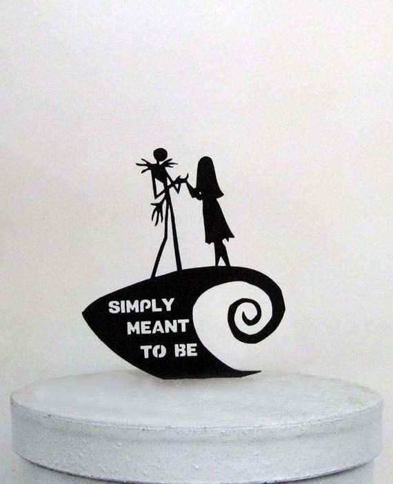 Hochzeit - Wedding Cake Topper -The Nightmare Before Christmas with Simply Meant to Be