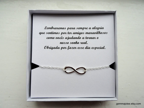 زفاف - Your own message infinity bracelet, Friendship gifts, Silver infinity bracelet, Bridesmaids gift, Infinity jewelry