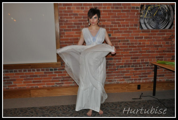 Hochzeit - Beautiful Chiffon Grecian Style Wedding or Bridesmaid Dress by Sash Couture