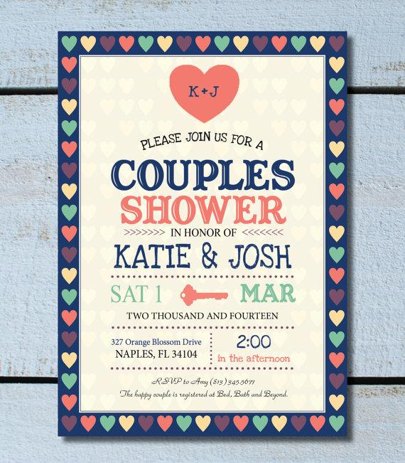 Hochzeit - Couples Shower Wedding Shower Invitation