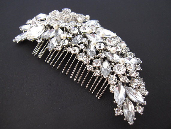 Hochzeit - bridal hair comb,wedding comb hair accessory,wedding hair comb,pearl bridal comb,wedding hair accessory,bridal hair piece,wedding headpiece