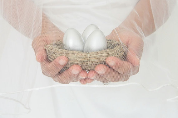 Wedding - Nest Wedding Decoration, Table Number, Silver Rustic Woodland Photo Prop Ring Pillow