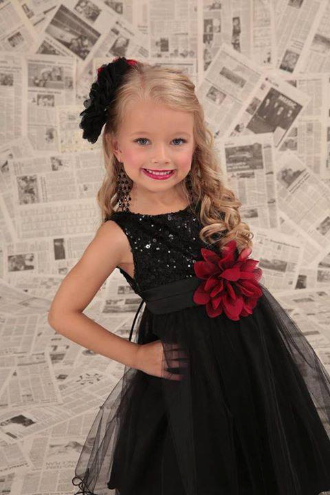 Mariage - Flower girl dress - Black Sequin Flower Girl Dress - Black, White, Red, Silver Special Occasion Junior Bridesmaid  Toddler Dress (ets0155)