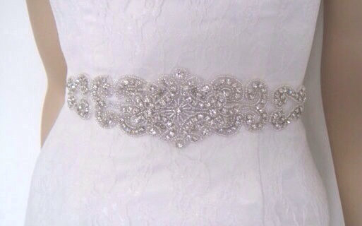 Mariage - Wedding dress belt crystal wedding belt bridal sash ana