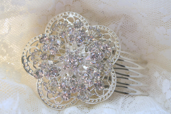 Wedding - Bridal Hair Comb Wedding Hair Comb- Wedding Hair Accessories-Rhinestone Bridal Comb-Crystal Wedding Comb-Bridal Headpiece