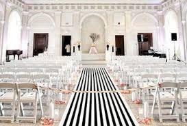 Mariage - Sale Wedding Aisle Runner Black and White Canopy
