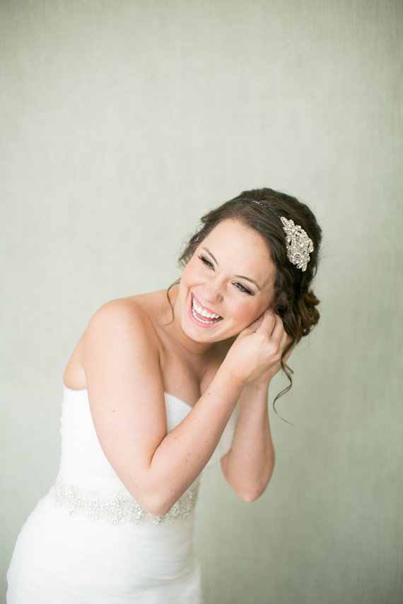 Hochzeit - Bridal headband, Rhinestone Headband, Weddings,  Headband, Hair Accessories, Prom, Bridesmaid,  Bridal,  Accessories, SPELLBOUND