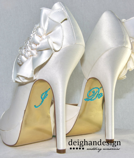 Wedding - ADD TO ORDER - I Do Rhinestone Shoe Stickers - Wedding Photo Op, Accessory, Decals - Wedding Shoe Decal, I Do Decal, Shoe Rhinestones