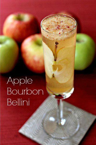 زفاف - Apple Bourbon Bellini