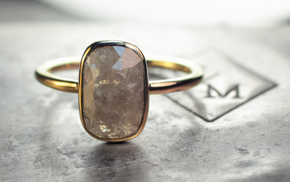 Hochzeit - Valentine's Day SALE - 2.82 Diamond Ring- Natural Diamond Ring- Engagement Ring- Statement Ring