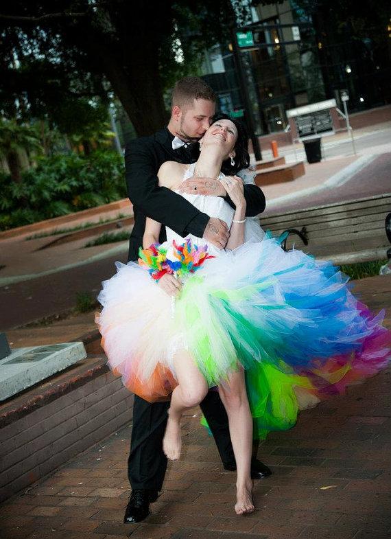 Свадьба - Rainbow Wedding Dress