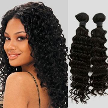 زفاف - Hair Extension /High Quality 100% Real Human Hair 26 inch Deep Curly Virgin Indian Remy Hair