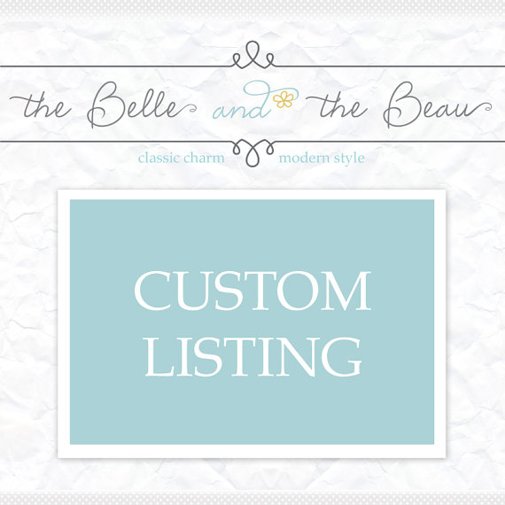 Mariage - Custom Wedding Order- Reserved for special customer Lindsey