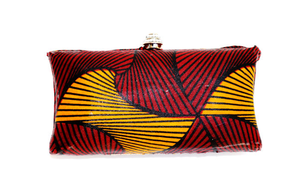 Wedding - African Ankara Fabric  Purse, Formal Clutch -Bridesmaid Clutch Gift-Wedding Clutch Purse, More African Prints Available