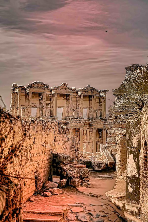 Hochzeit - Ruins Of Ephesus Print By Tom Prendergast
