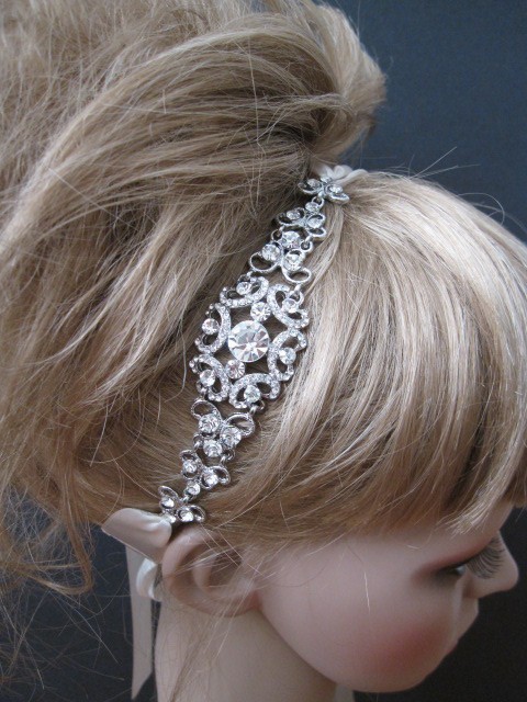 Свадьба - Bridal Headband Rhinestone,Crystal wedding headband,bridal hair accessories,rhinestone bridal headbands,wedding headpieces,bridal crystal