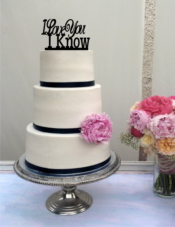 زفاف - Star Wars Inspired Wedding Cake Topper - I Love you I Know - Han Solo - Princess Leia - Han & Leia - love you i know