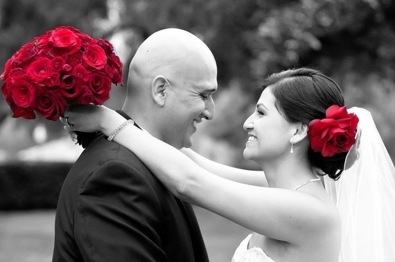 Hochzeit - Stylish Deep Red Rose Wedding Veil Bridal Flower Hair Clip Fascinator Bride Bridal Rhinestone Bridesmaid