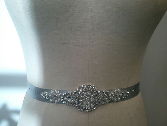 Hochzeit - SALE - Wedding Belt, Bridal Belt, Bridesmaid Belt, Bridesmaid Belt,, Crystal Rhinestone - Style B210