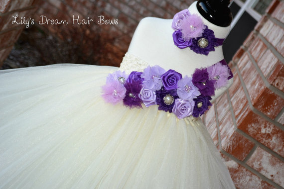 Hochzeit - 5%OFF Purple tutu dress purple flower girl dress shade of purple tutu dress lavender tutu dress lavender flower girl dress purple outfit