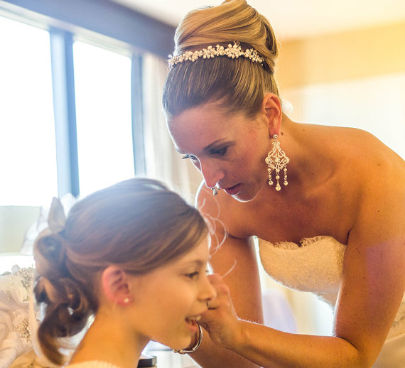 Hochzeit - ELVINA, Bridal Headband, Freshwater Pearl and Rhinestone Bridal Headband, Crystal Wedding Headband, Wedding Bridal Hair Accessories