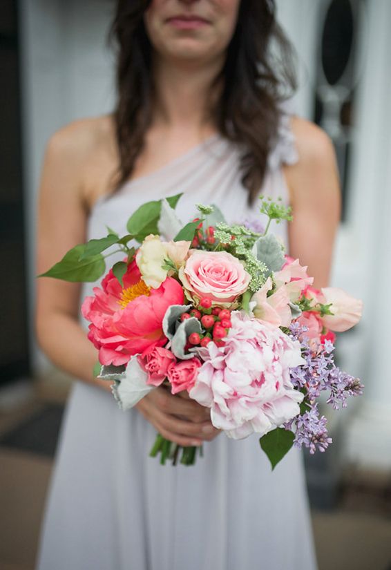 زفاف - Formal Pink And Grey Garden Wedding