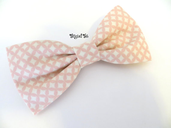 Mariage - Dusty Rose Beige Bow Tie, Blush Bow Tie, Rose Beige Bow Tie, Groomsmen Bow Ties, Wedding Bow Ties