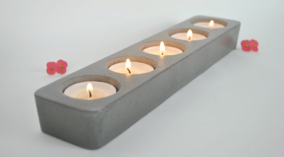Mariage - Concrete Tea Light Candle Holder