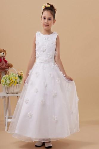 Mariage - Striking Organza A-Line Ankle-Length Flower Girl Dresses