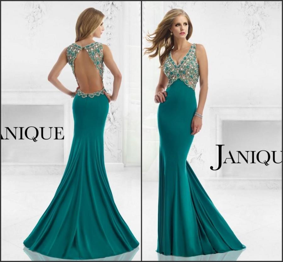 Свадьба - Remarkable 2015 Evening Dresses Mermaid Party V-Neck Stones Beads Crystal Long Prom Dresses Gowns Rhinestone Backless Vestido De Fiesta, $120.14 