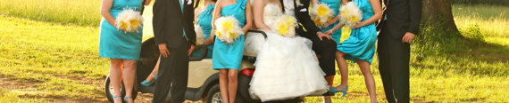 زفاف - 12 piece Ivory,Champagne and yellow ostrich fringe feather bridal/bridesmaid bouquet package