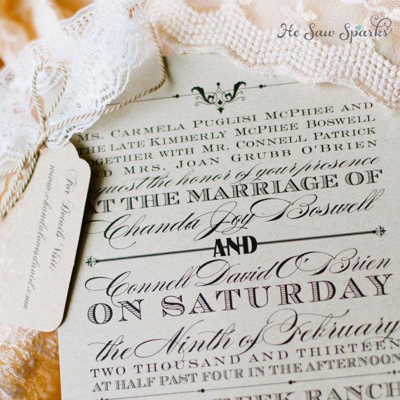 Mariage - Printable Wedding Invitation - The Devotion Suite