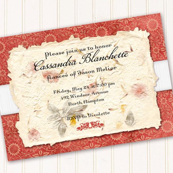Свадьба - bridal shower invitation, birthday invitation, floral party invitation
