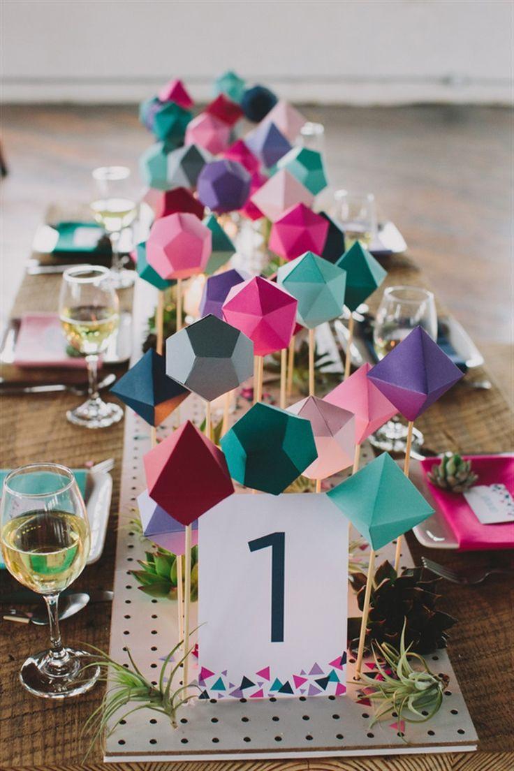 Hochzeit - Geometric Wedding Inspiration - Trends 2015