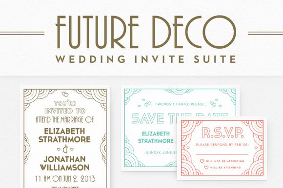 Свадьба - FutureDeco Wedding Invite Suite