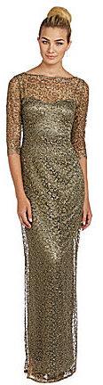 Mariage - Kay Unger Sequined Lace Gown