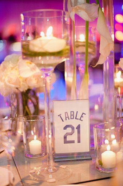 Свадьба - Jersey Table Numbers